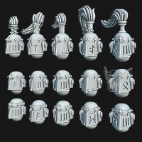 Space Wolves Mk 2 Runic Helmets 